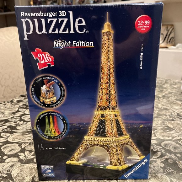 Ravensburger Toys New Sealed Ravensburger 3d Puzzle Eiffel Tower